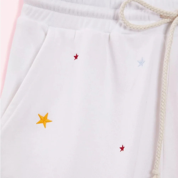 NWT L&G Star Terry Drawstring Shorts - Picture 2 of 6